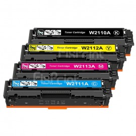 Cartridge Toner Compatible 206A W2111A Cyan, Printer HPC Color LaserJet Pro M255 MFP M282 M283 No Chip